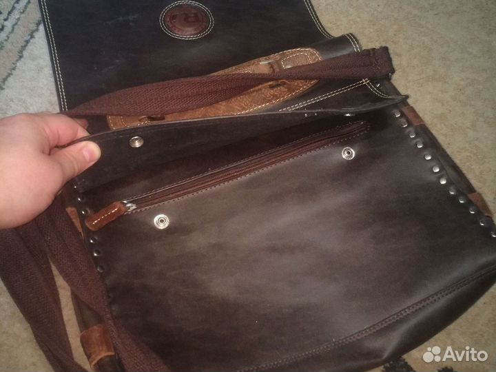 Мужская наплечная сумка-портфель RJ
