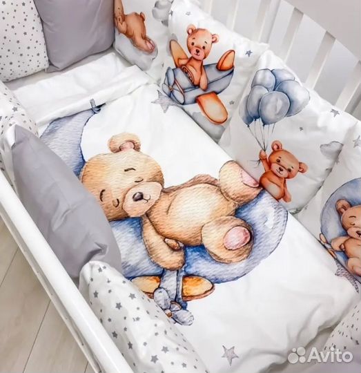 Бортики в детскую кроватку