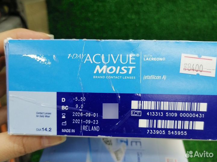 Контактные линзы acuvue 1 day moist