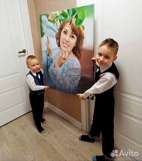 Портреты по фото маслом на холсте