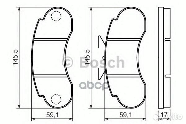 0 986 460 947 колодки дисковые передние MB 100