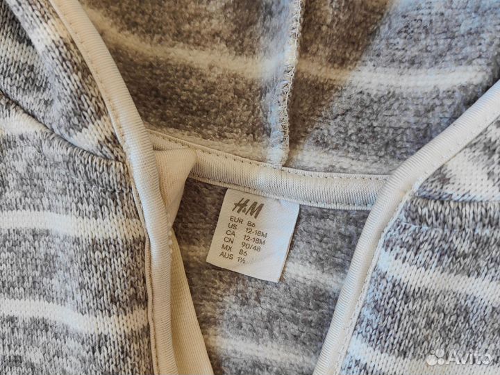 H&m кофта на молнии детская