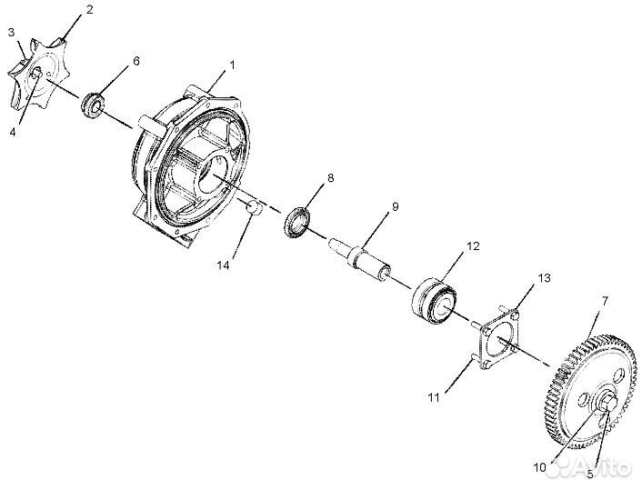 Ремкомплект помпы CAT C15 377-7037 / 138-6744