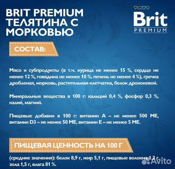 Корм для собак щенков brit