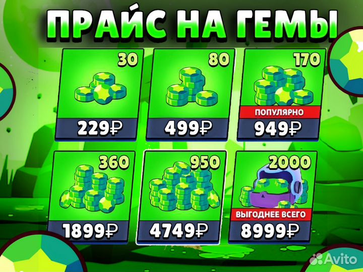 Бравл пасс и Гемы Brawl Stars