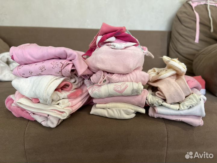 Вещи пакетом девочке с 0 до 6 месяцев
