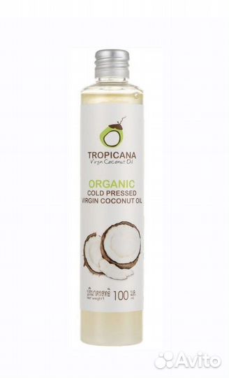 Тайское Кокосовое масло холодного отжима, 100 г