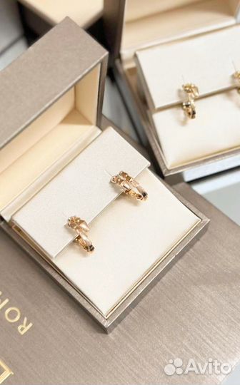 Золотые серьги bulgari