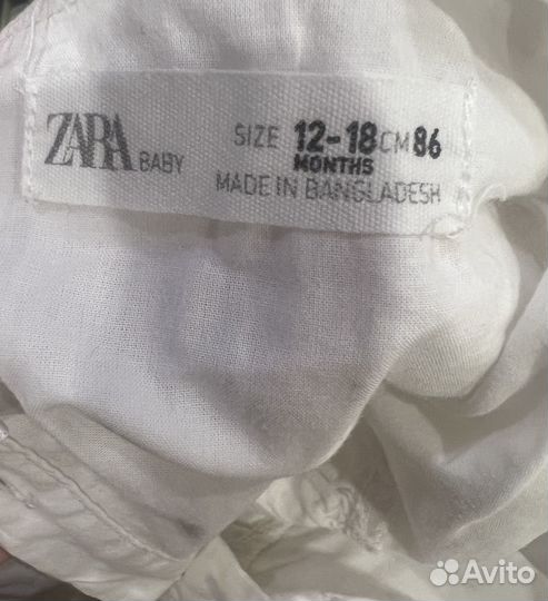 Блузка zara для девочки 86