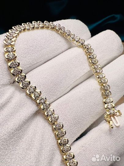 Золотой браслет с бриллиантами