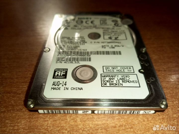 Жесткий диск hgst 500Gb (HTS545050A7E380)