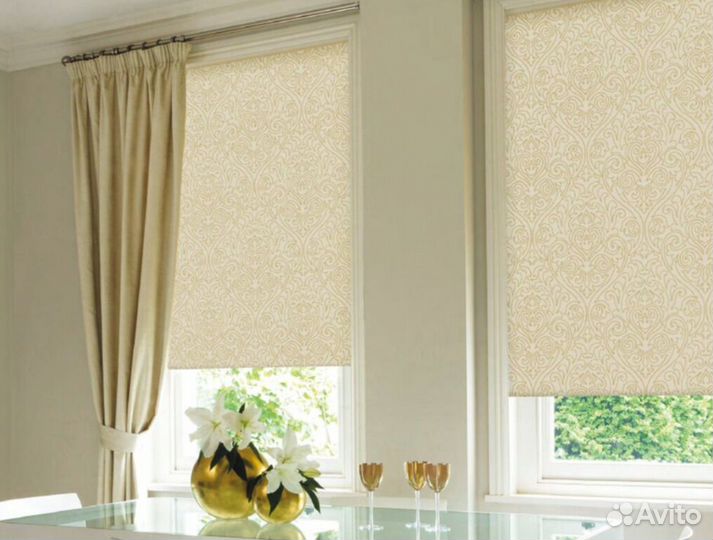 Шторы рулонные, жалюзи