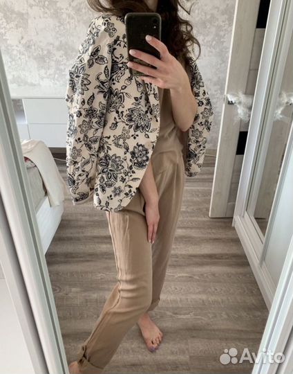 Пиджак жакет лен