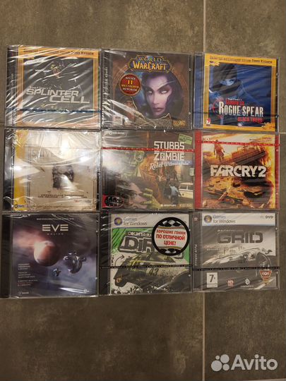 Диски на пк, новые в пленке (Jewel, PC, DVD)