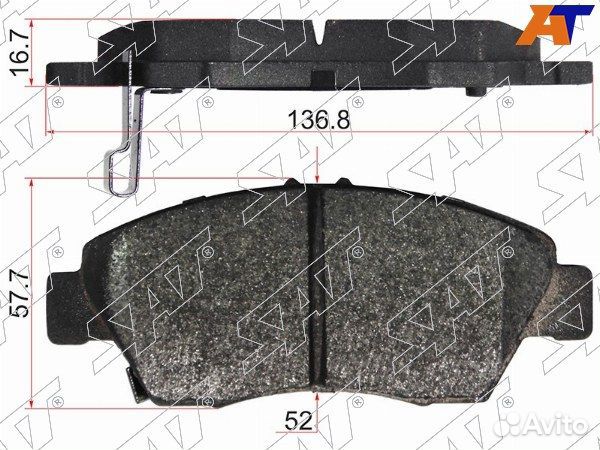 Колодки тормозные Передние honda civic