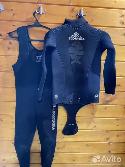 Гидрокостюм Scorpena AllBlack - 7 мм