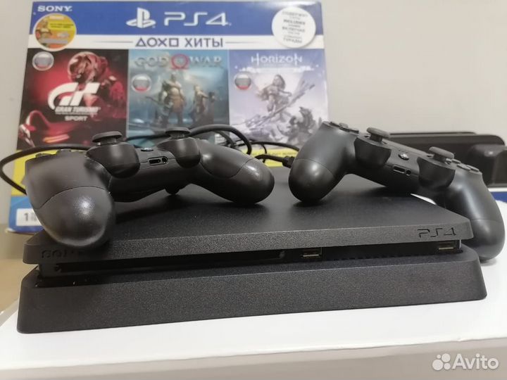 Продаю playstation slim 4 и охлаждающую подставку