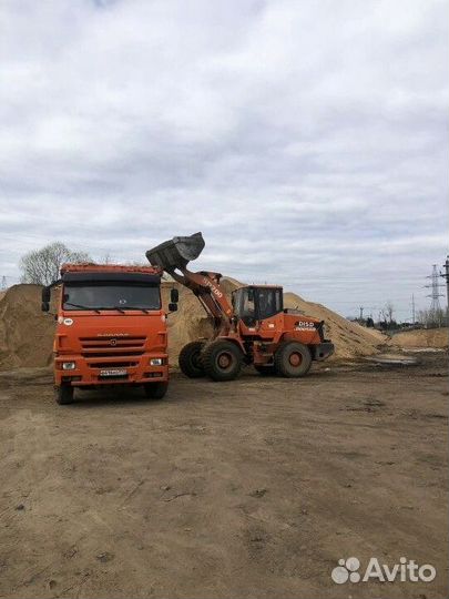 Песок строительный в наличии