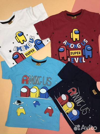 Футболка 86-116 новая Among Us (Амонг Ас)