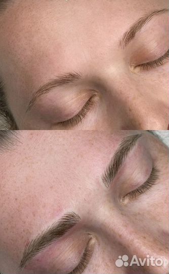 Микроблейдинг бровей. Волосковый татуаж. Волоски