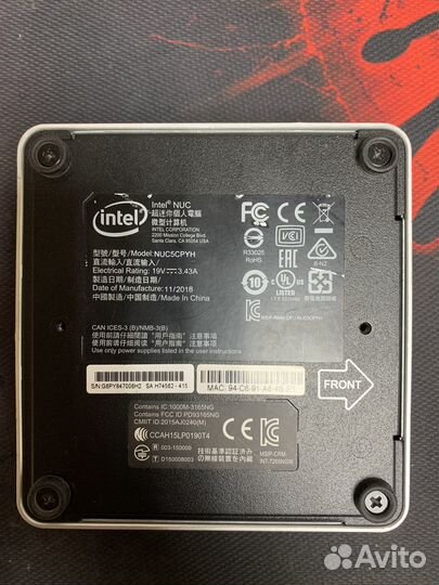 Неттоп Intel NUC NUC5cpyh 8/120