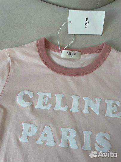 Футболка женская Celine розовая