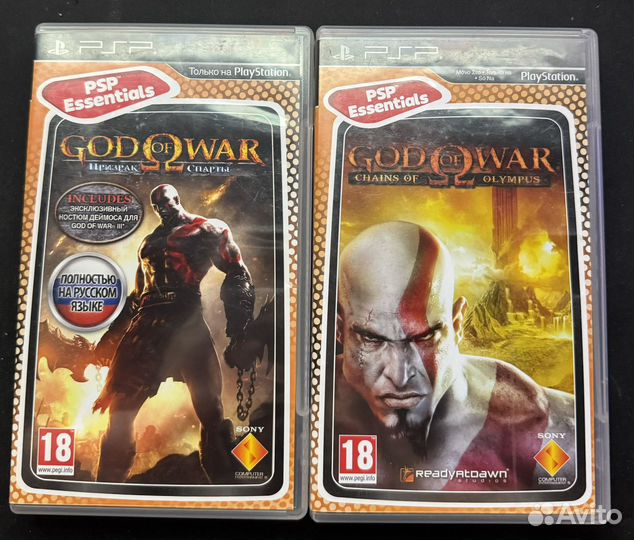 God of War PSP(цена за оба)