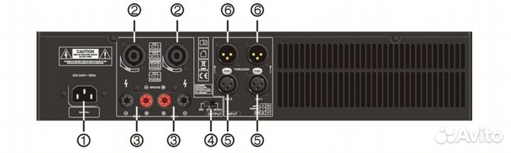 Усилитель мощности crcbox TK-2000