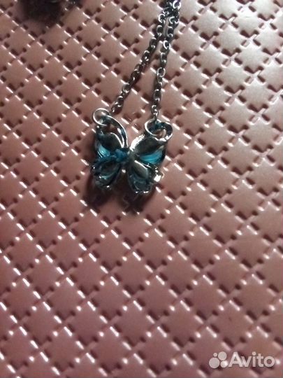 Кулон с цепочкой Бабочка