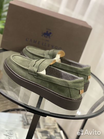 New Лоферы Кожаные Camerlengo раз 43 made Italy