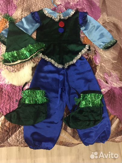 Новогодний костюм гнома 34 (122-128)