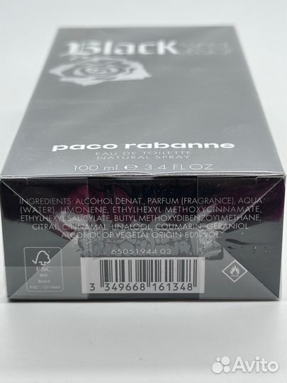 Paco Rabanne Black XS For Men