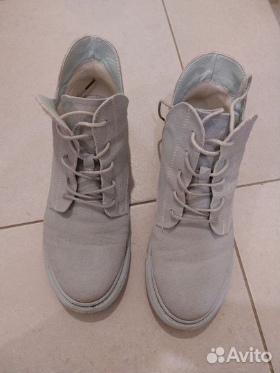 Ботинки демисезонные женские натуральная замша