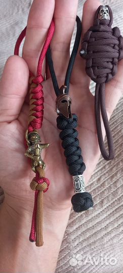 Брелки на ножи и ключи ручная работа