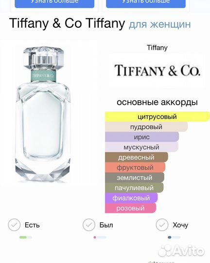 Духи Tiffany