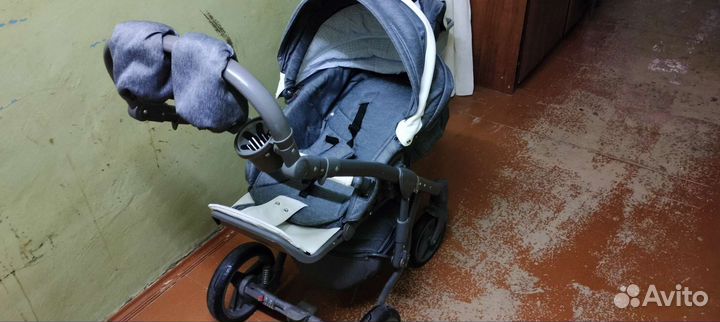 Коляска adamex 3 в 1 эко кожа