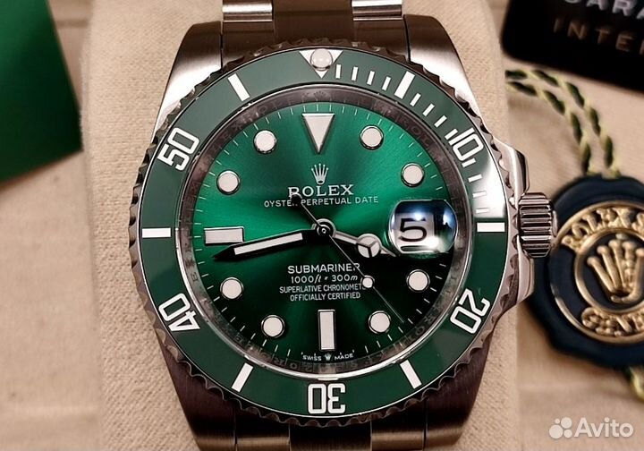 Часы мужские механические Rolex Submariner Hulk