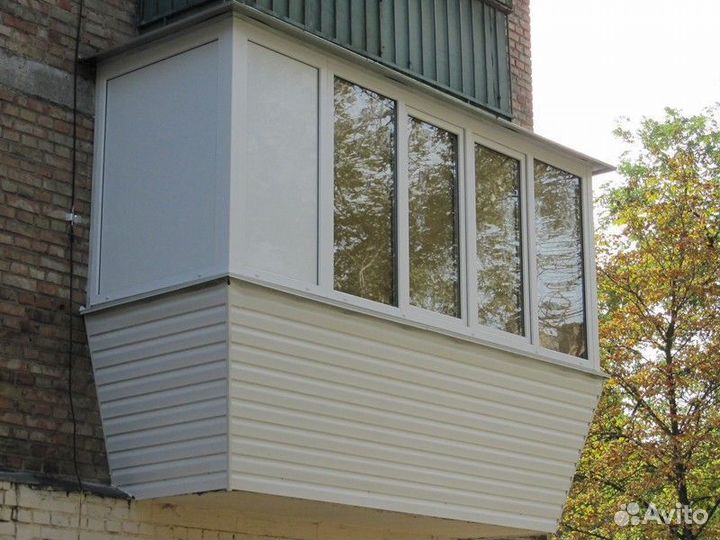 Остекление балконов в панельном доме. Окна пвх