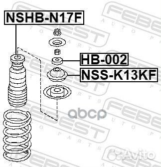 Опора амортизационной стойки перед nssk13KF