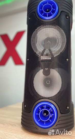 Мощная портативная колонка ZQS-6208 арт:86395
