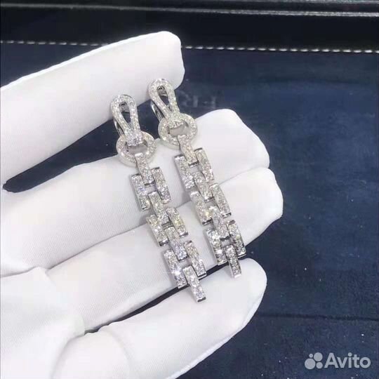 Серьги Картье Agrafe 2,6 ct