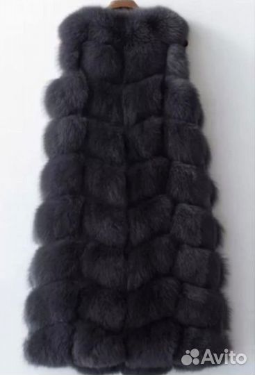 Жилет из меха лисы