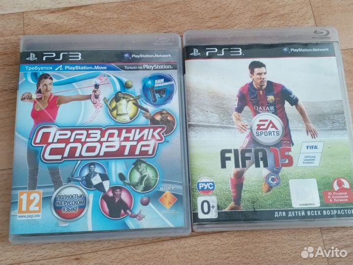 PS3 прошитая + move и 2 игры