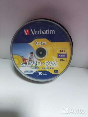 Диск болванка Verbatim DVD+RW 1.4 gb