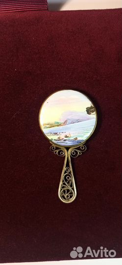 Винтажное зеркало ручное