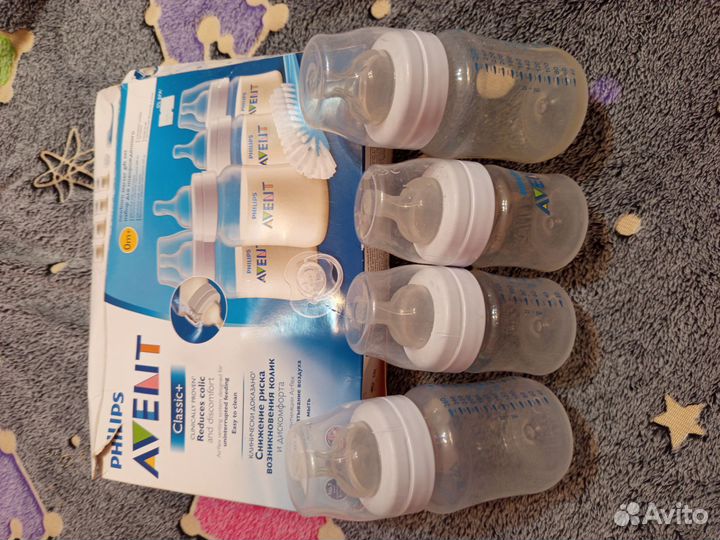 Бутылочки для кормления avent