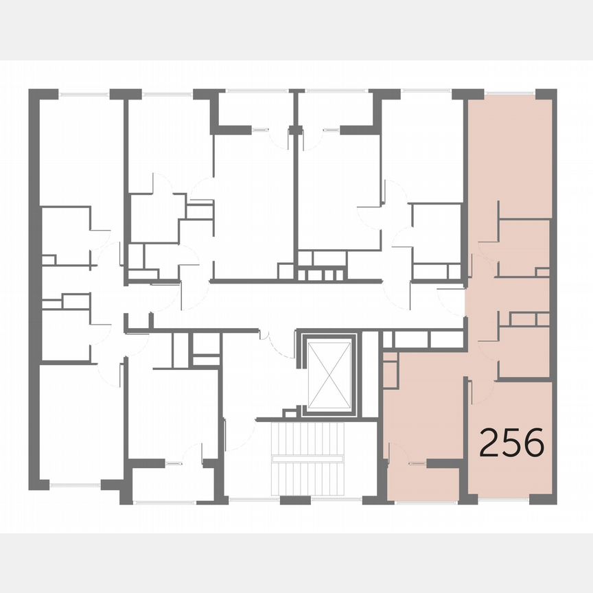 2-к. квартира, 54,9 м², 6/10 эт.