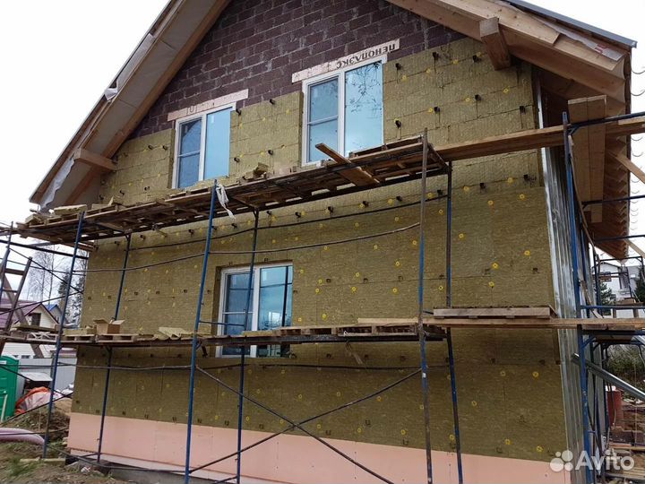 Фасадные работы, Утепление, Сайдинг под ключ