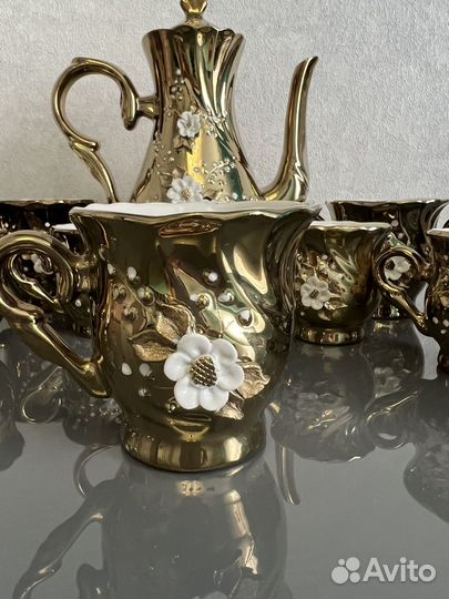 Чайно кофейный сервиз новый