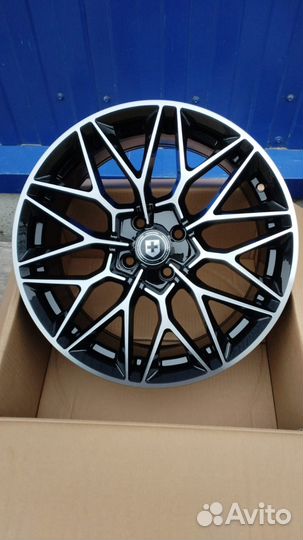 Диски HRE P200 Черные с полировкой MGM R17 4x100